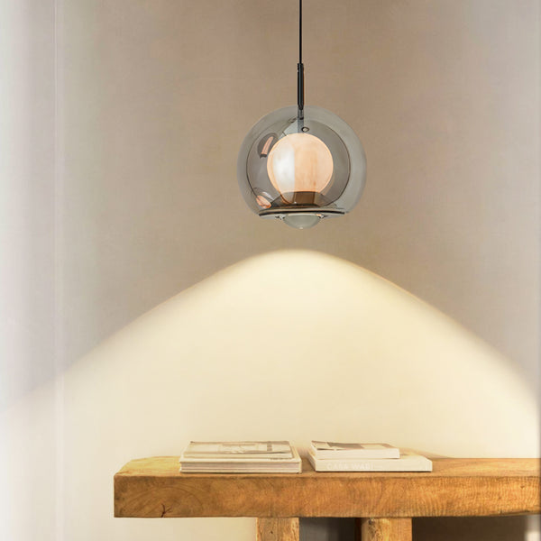Callum Modern Adjustable Marble Glass Pendant Light