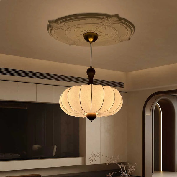Suspension en soie LED vintage Sigel pour salon